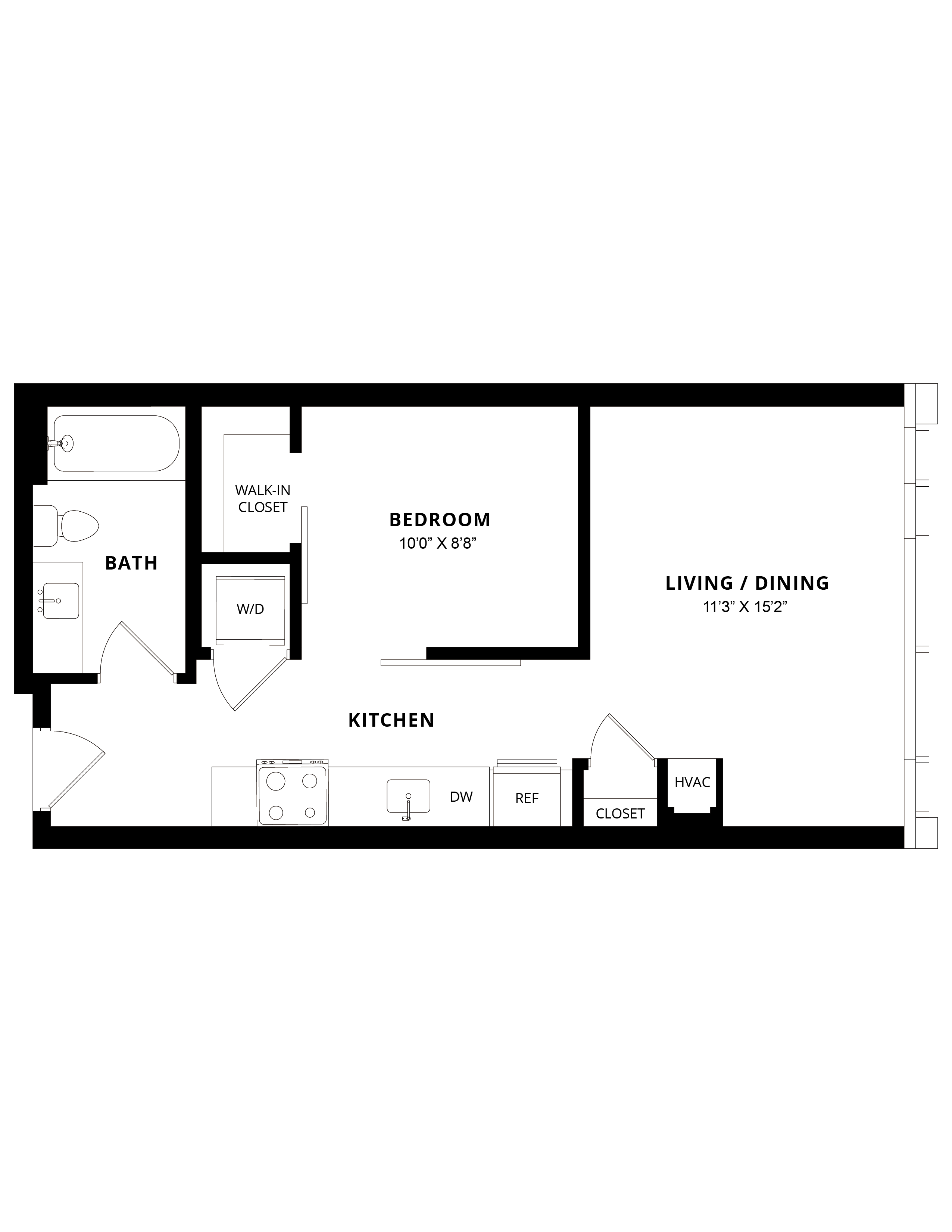 Floor Plan Image of Apartment Apt 1109